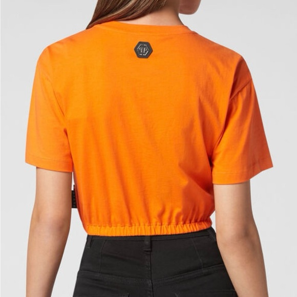 Philipp Plein Cropped Iconic T-Shirt Size XSmall - Picture 2 of 3